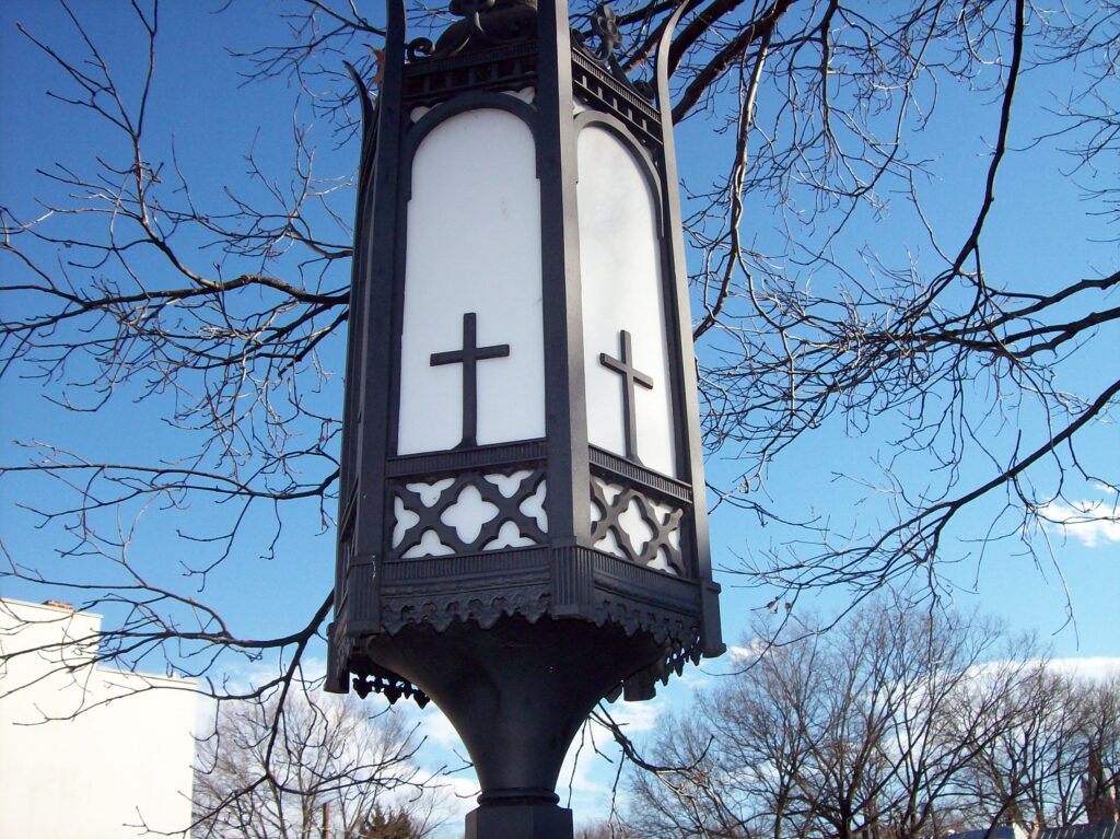 church lamppost