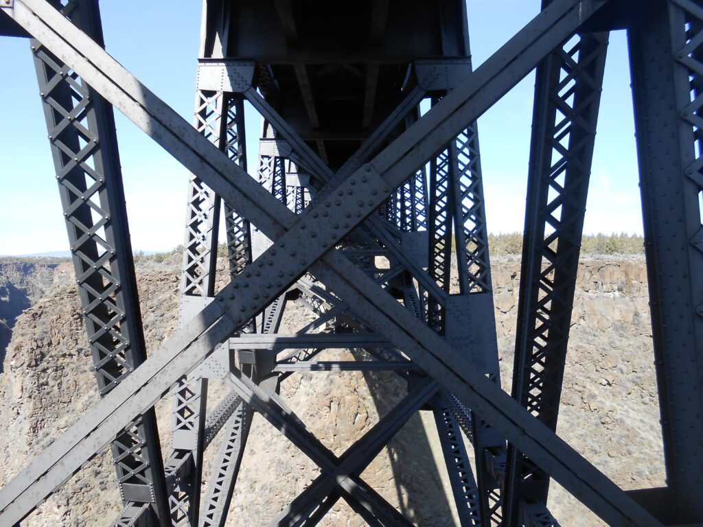 gorge, train bridge,