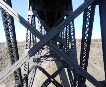 gorge, train bridge,