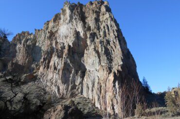 smith rock, blue sky