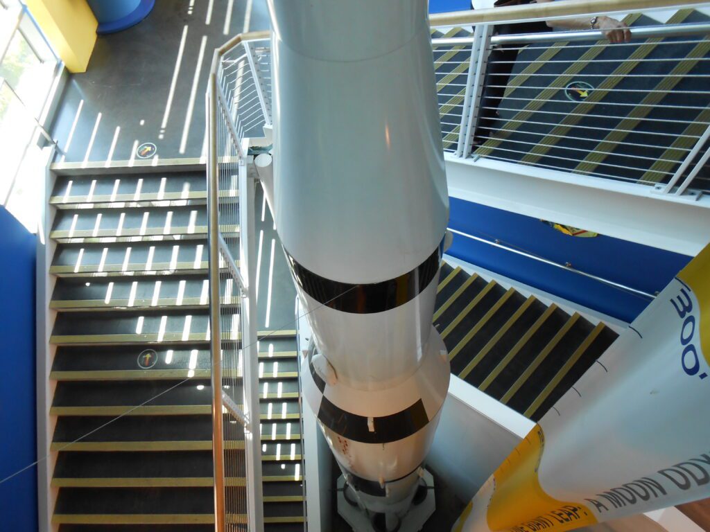 old rocket ship, museum,